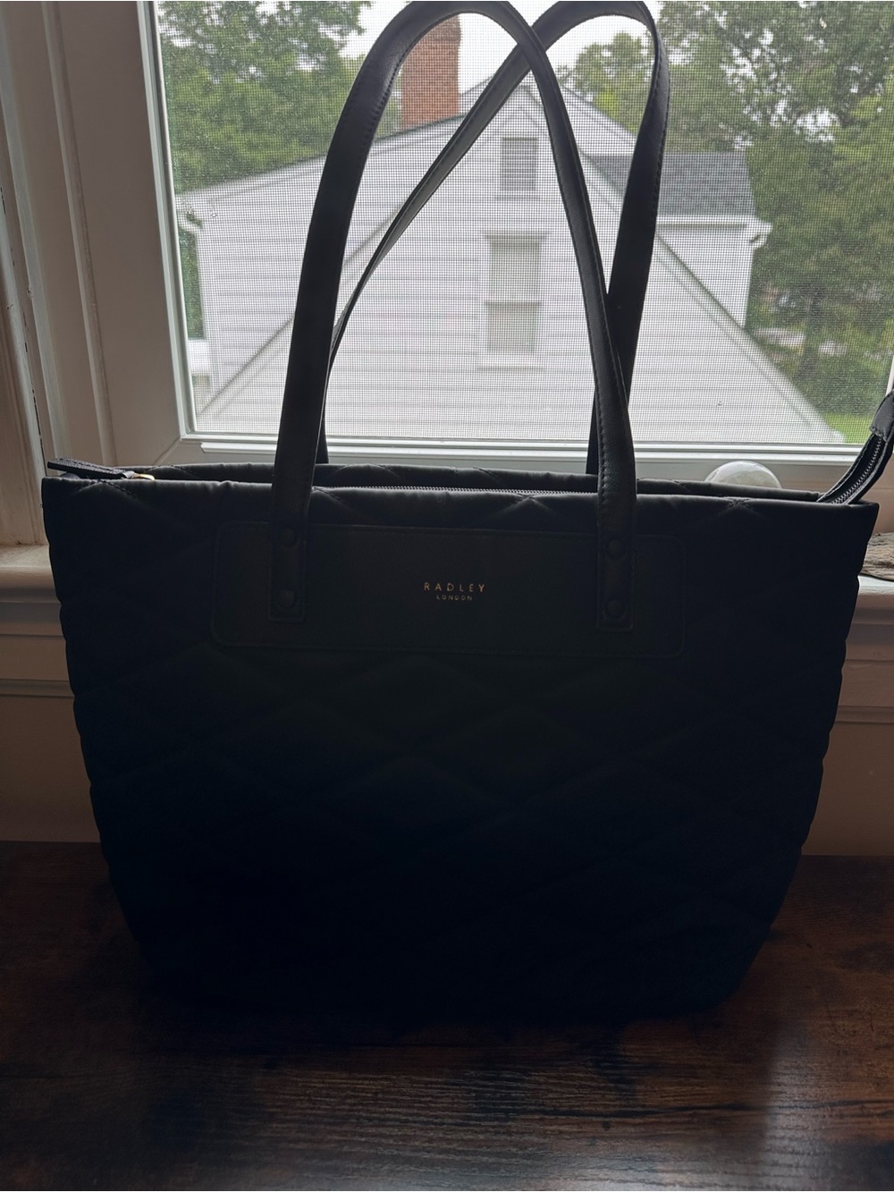 RADLEY LONDON Black Quilted Tote Bag